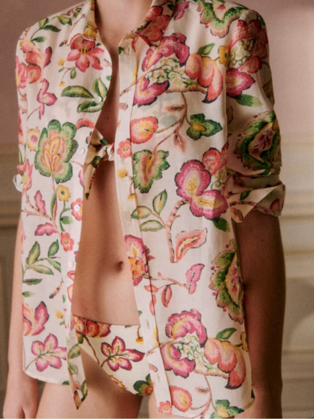 Sezane Pierro Button Down Shirt Organic Cotton size small/36